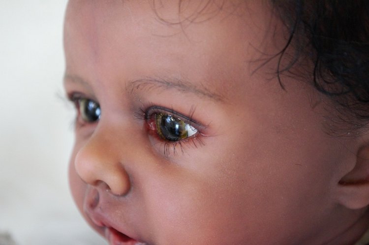 Элла,шоколадная конфетка. Кукла реборн Ольги Коновниной (фото 2)