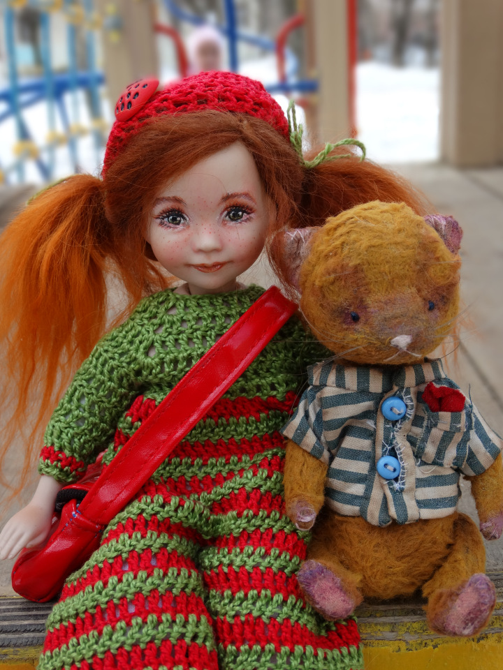 Обновлённые малышки. ООАК фарфоровых куколок Дианы Эффнер (фото 8)