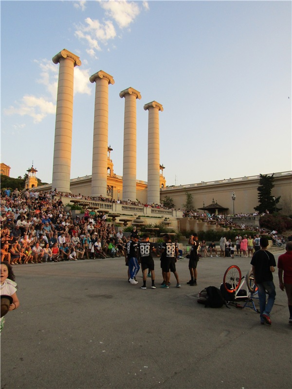 На вершине горы Монжуик в Барселоне