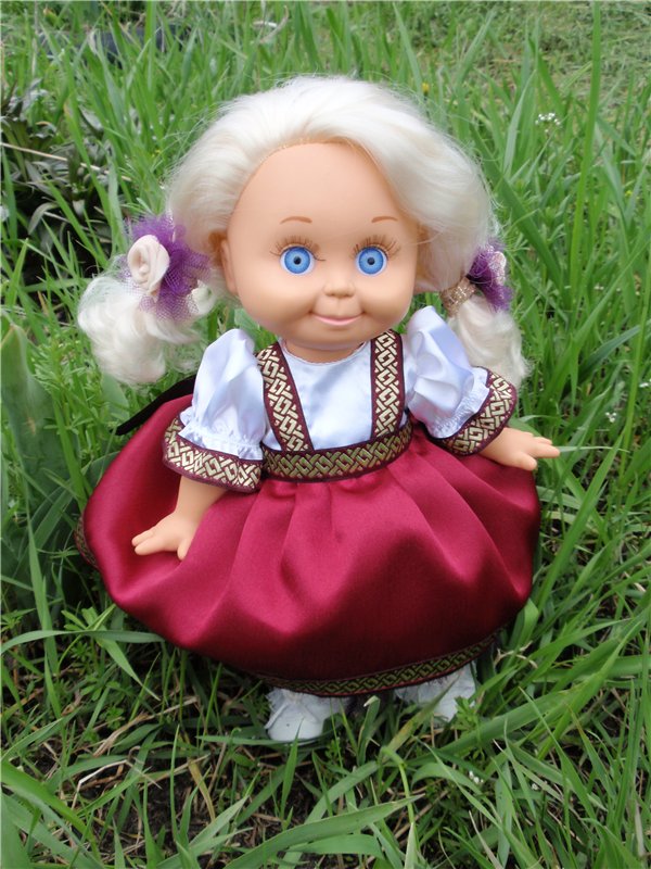 Маленькие вишенки. Одежда для кукол Baby Face Galoob своими руками (фото 6)