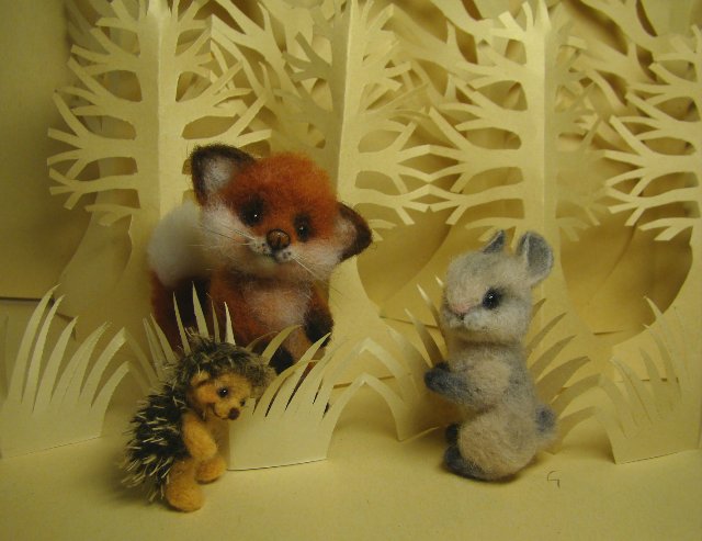 Мы играли в прятки и заблудились... Авторские игрушки валянием из шерсти Ольги Чернухо (фото 3)