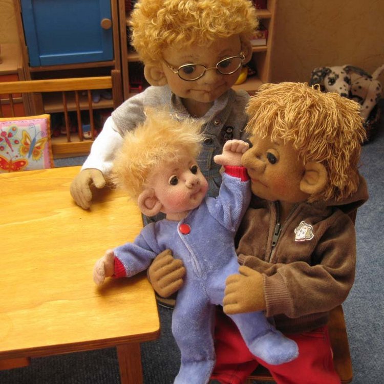 Теплые, фетровые сердца! Текстильные куклы Steffi | Бэйбики Теплые, фетровые сердца! Текстильные куклы Steffi