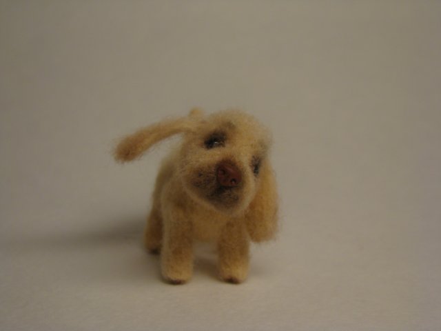 Маленький но верный друг. Авторская игрушка валянием Ольги Чернухо