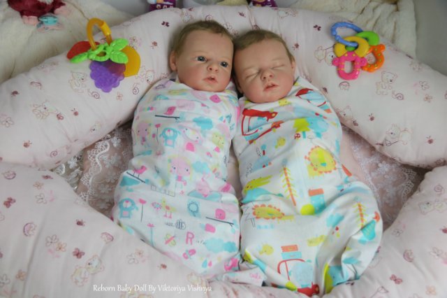 Близняшечки Ноа... Куколки реборн Виктории Вишни