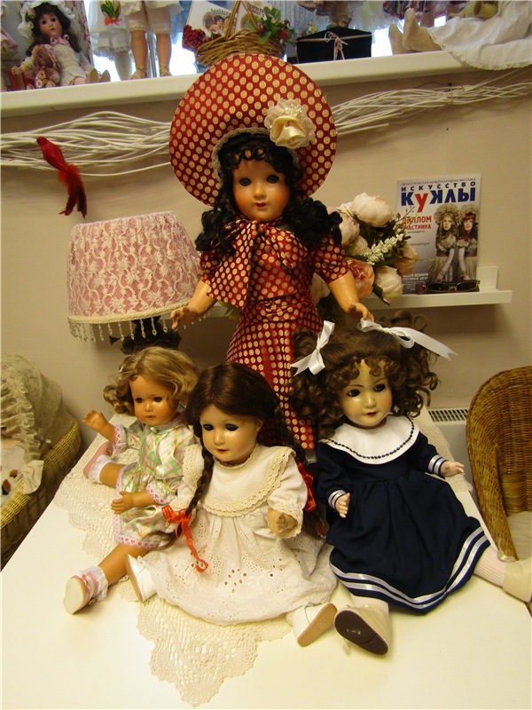 Великолепная четверка — Редкие антикварные куклы и реплики: воск