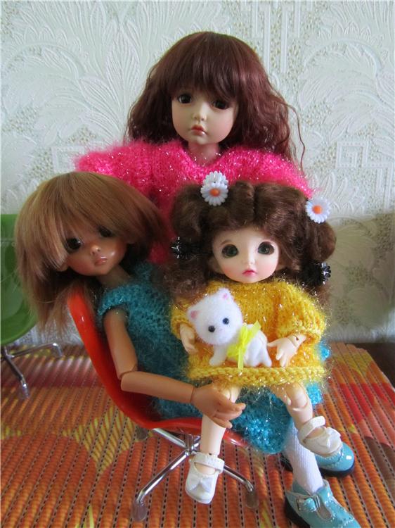 Пушистая семейка | Бэйбики Пушистая семейка — Одежда и обувь для кукол BJD (БЖД): 1/3