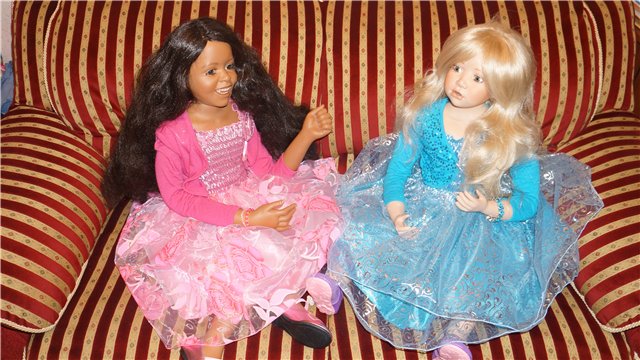 Фарфоровая кукла БИРГИТ - Лазурная Мечта от Кристин Оранж