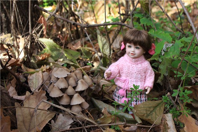 Ходит осень по дорожке... Мари и Катрина от Adora на осенней прогулке