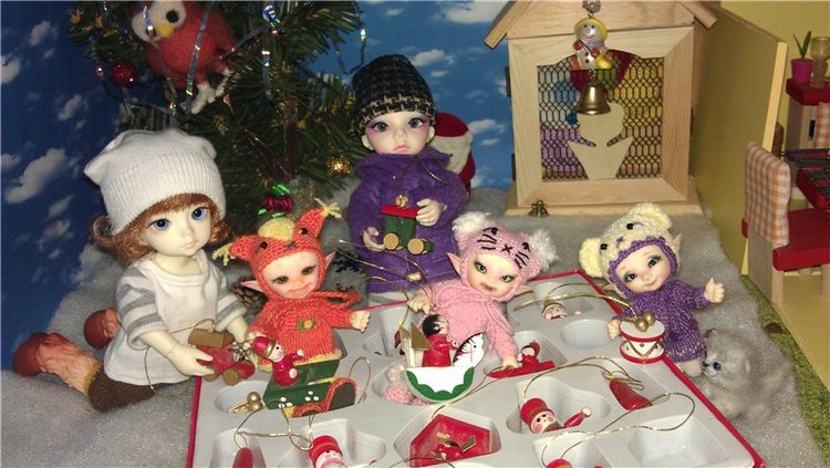 Наш новогодний дутик — Коллекции кукол BJD (БЖД): фото витрин