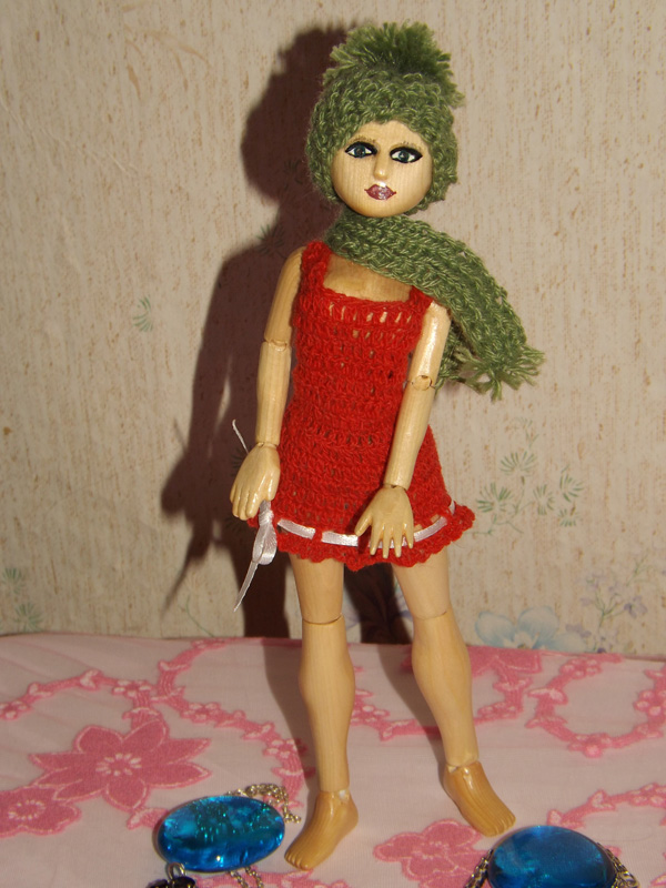 Кукла из дерева Зарина — Авторские куклы ручной работы: текстильные