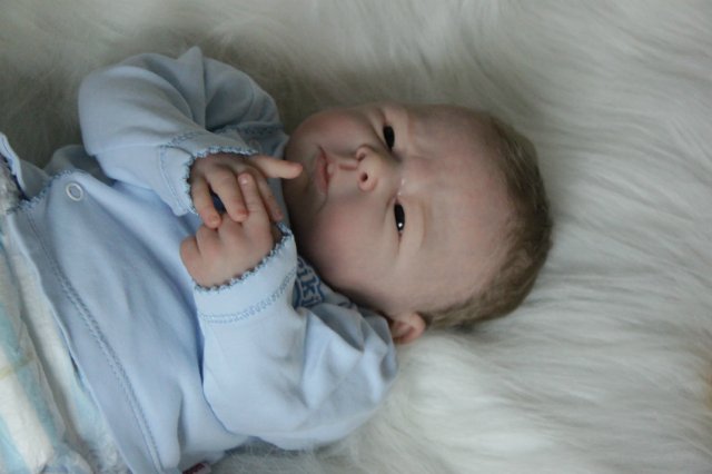 Ноэльчик... очень серьезный малыш... Куколка реборн Вишни Виктории