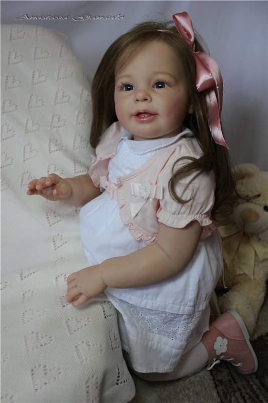 Поделись улыбкою своей.Стефания,кукла реборн Анастасии Гангало (фото 9)