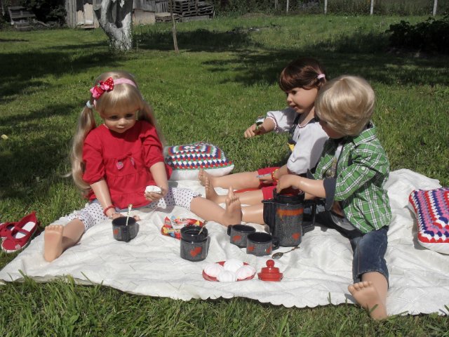 Джинсовое чаепитие.Annecke и Ethan от Monika Levenig и Millie от Monika Peter-Leicht (фото 10)