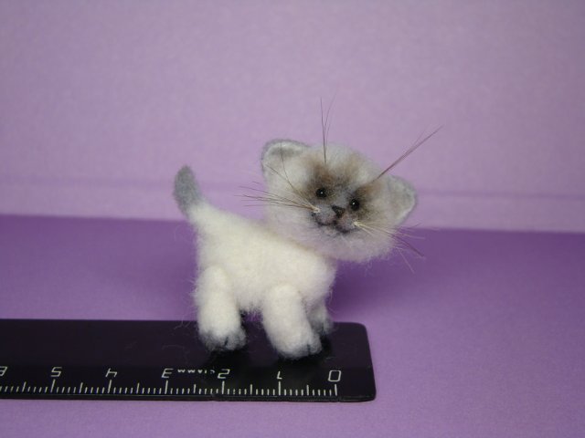 Котик. Авторская игрушка валянием из шерсти Ольги Чернухо (фото 10)