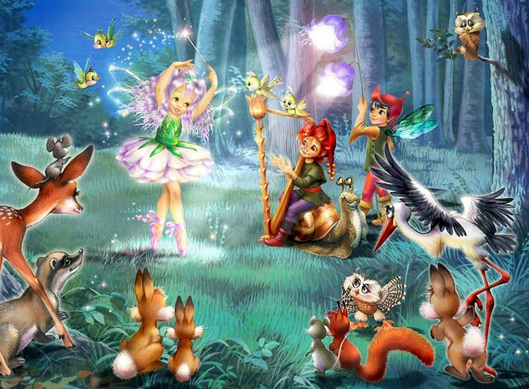 Сказка про Фею и Тролля. Музыкальное Видео. Волшебные иллюстрации от Zorina Baldescu