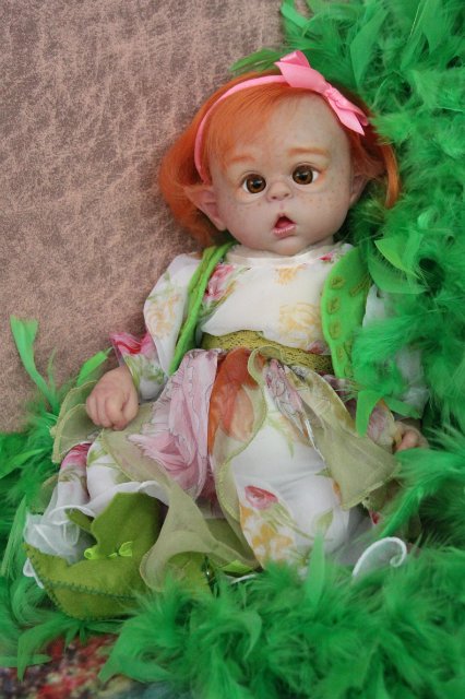 Чудо в перьях, кукла-реборн Элины Кудрявцевой