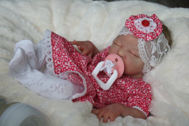 Спящая малышка Рози 2. Куколка реборн Виктории Вишни