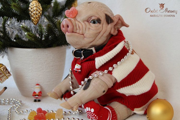 Свинка Пеппа и её младший братик Джордж. Поросята реборн Наталии Сомовой