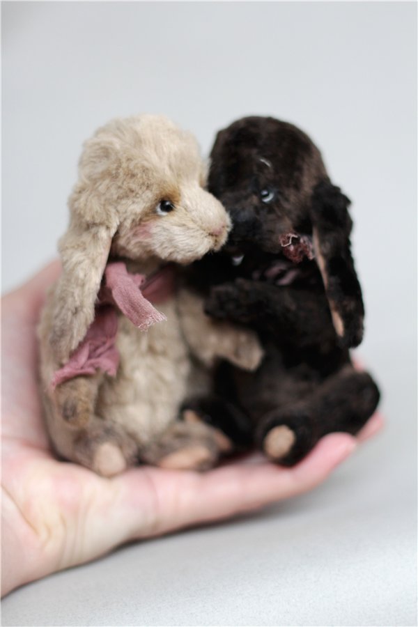 Зайки, авторские игрушки ручной работы Татьяны Матляк (фото 7)