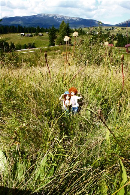 Кинко и Ринри: привет из Буковели! Nano Haruka & Pure Neemo Azone XS white, OOAK by Tocho, outfit by Yumiko Mikoto