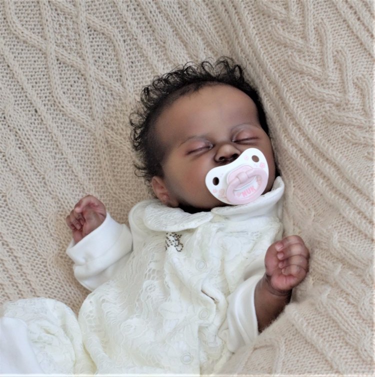 Сладкая девочка реборн Ками от скульптора Laura lee (фото 8)