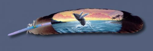 Необычная живопись. Рисунки на перьях - by Julie Thompson (Джулия Томпсон) (фото 8)