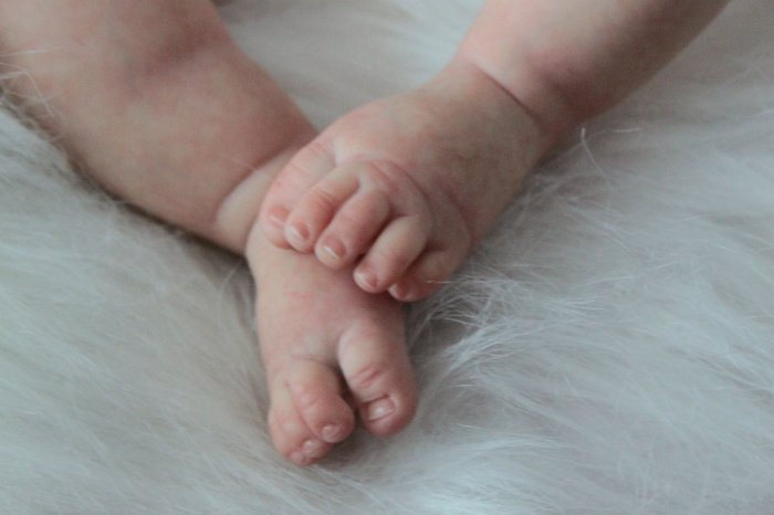 Спящий ангелок Ребекка. Кукла реборн Виктории Вишни