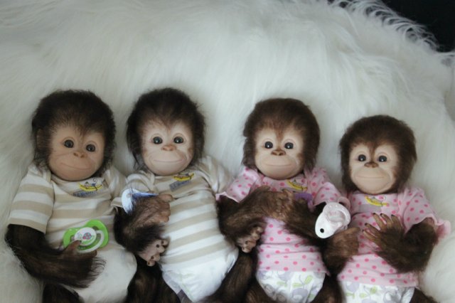 Развеселая компания (или мини-зоопарк)! Куклы реборн Вишни Виктории (фото 7)