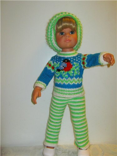 И опять снегири... Комплекты теплой одежды для фэйсинок, паолочек и кукол Готц