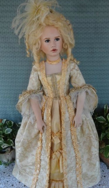 Часть 2: Прекрасная Дама эпохи Рококо. Кукла из фарфора Мишель Баркер