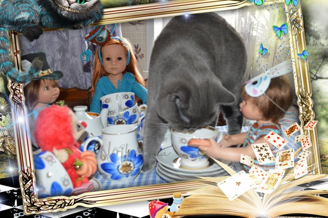 Глава, в которой пьют чай как ненормальные. Кукла Gotz Ханна с собачкой 2013