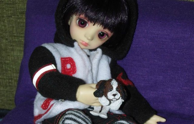 Колечко в виде щенка сделанное по мотивам работ Дзиро Миура, Jiro Miura