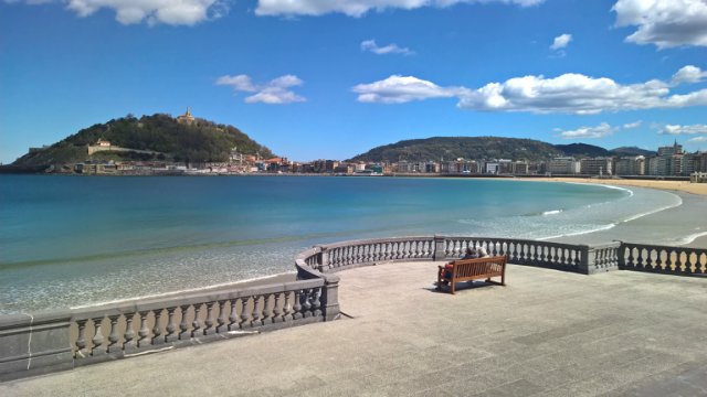 Пегий пёс, бегущий краем моря