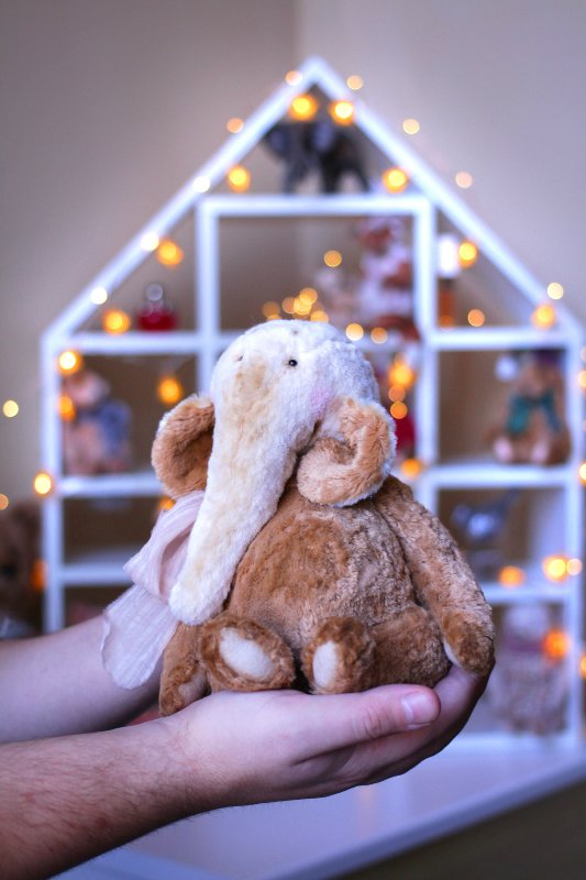 Слон пончик. Авторская игрушка ручной работы Татьяны Матляк (фото 7)