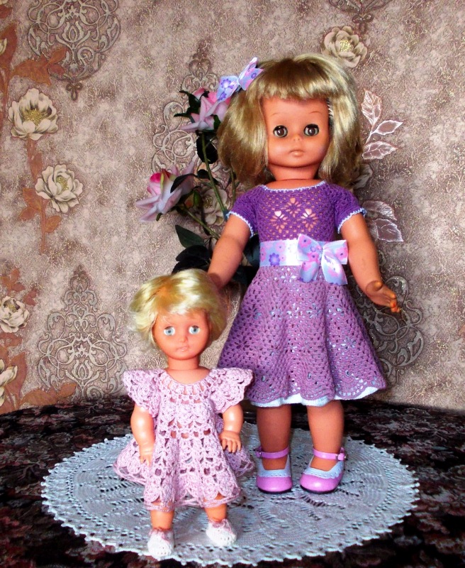 Новые наряды для Готц и платьице для куклы детства