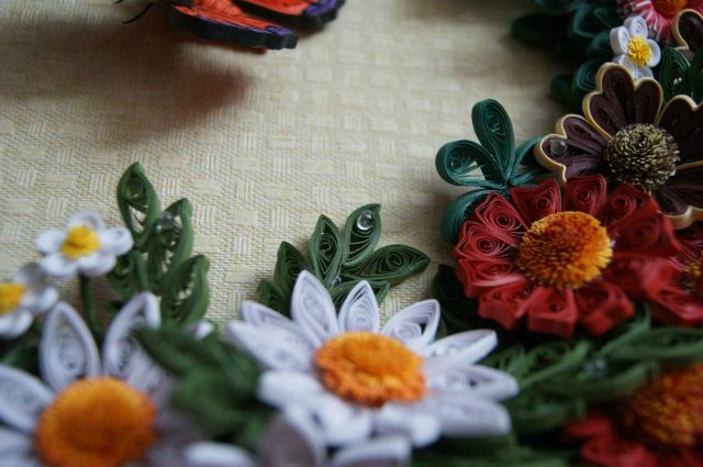 Веночек в цветочек. Квиллинг