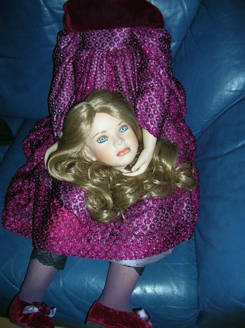 Призрак Анны Болейн или Спасение Дезире. Ремонт разбитой фарфоровой куклы Angela McNeely от Ruby Doll (фото 6)