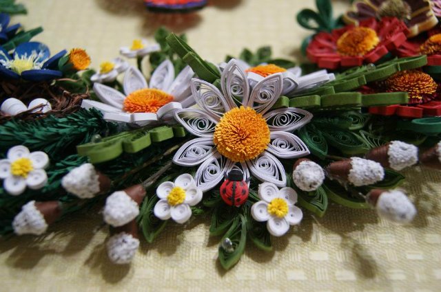 Веночек в цветочек. Квиллинг