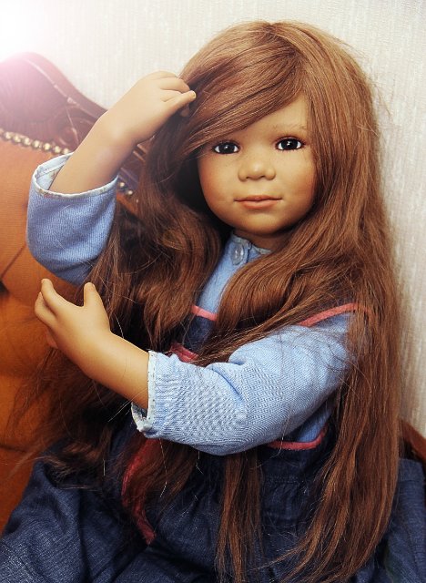 Дитя улиц и одновременно нежнейшее создание Сина куколка от Annette Himstedt 2004г.выпуска (фото 5)
