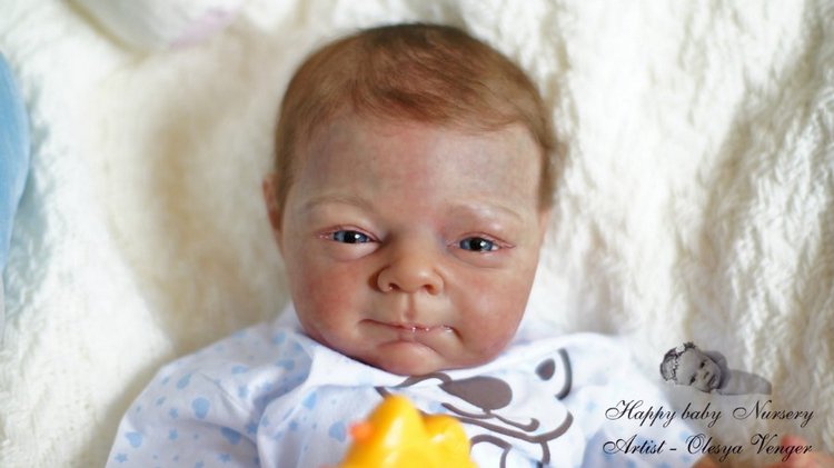 Андрейка-Веселейка. Кукла реборн Олеси Венгер (фото 3)