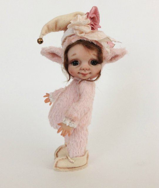 Рождественские эльфики. Авторские куклы тедди долл Анны Добряковой