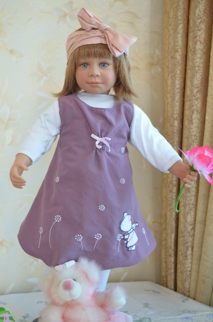 Такую вы точно не встречали, кукла Нели от Hiltrud Schwing