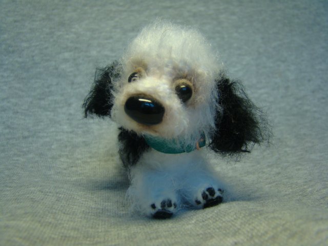 Пёса моя песа, лапа моя лапа.. Авторская игрушка валянием Ольги Чернухо (фото 4)