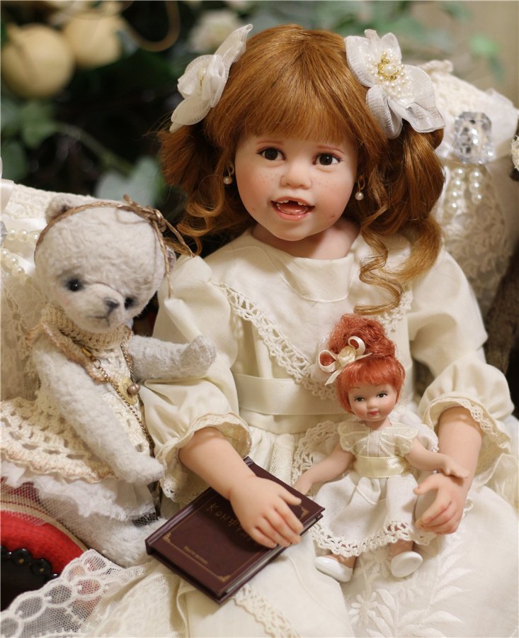 Тебя солнце улыбкой своей обласкало и наполнило жизнью и светом своим … авторская кукла Джули Фишер, Julie Fischer