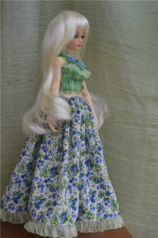 Синие розы — Одежда и обувь для кукол своими руками: фото