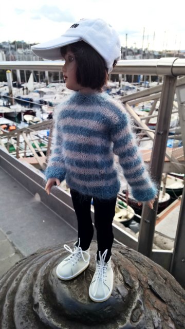 Пегий пёс, бегущий краем моря