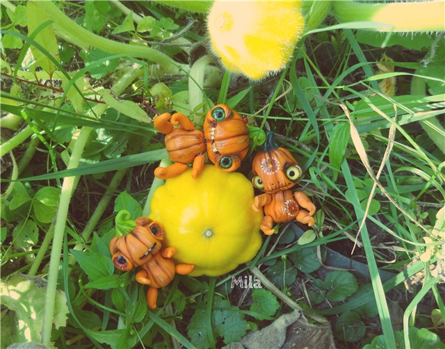 Хеллоунское настроение. Авторские куклы от Милы