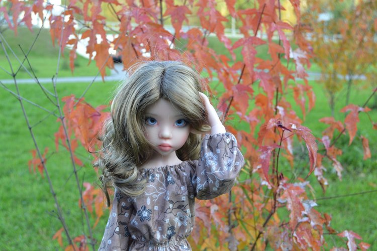 В золоте осенних листьев — Куклы Kaye Wiggs (Кайе Виггс): авторские BJD (БЖД) (фото 10)
