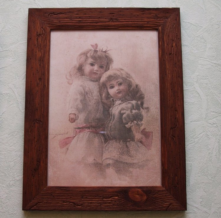 Старим деревянную рамку - мастер класс