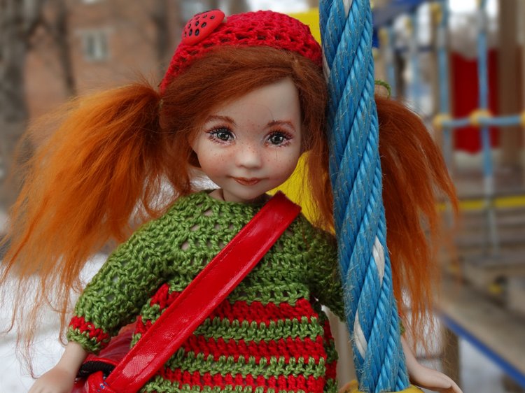 Обновлённые малышки. ООАК фарфоровых куколок Дианы Эффнер (фото 6)